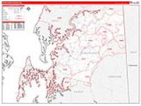 Queen Anne's, Md Carrier Route Wall Map